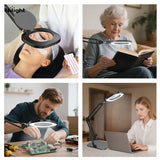 Electrical magnifying light fixtures