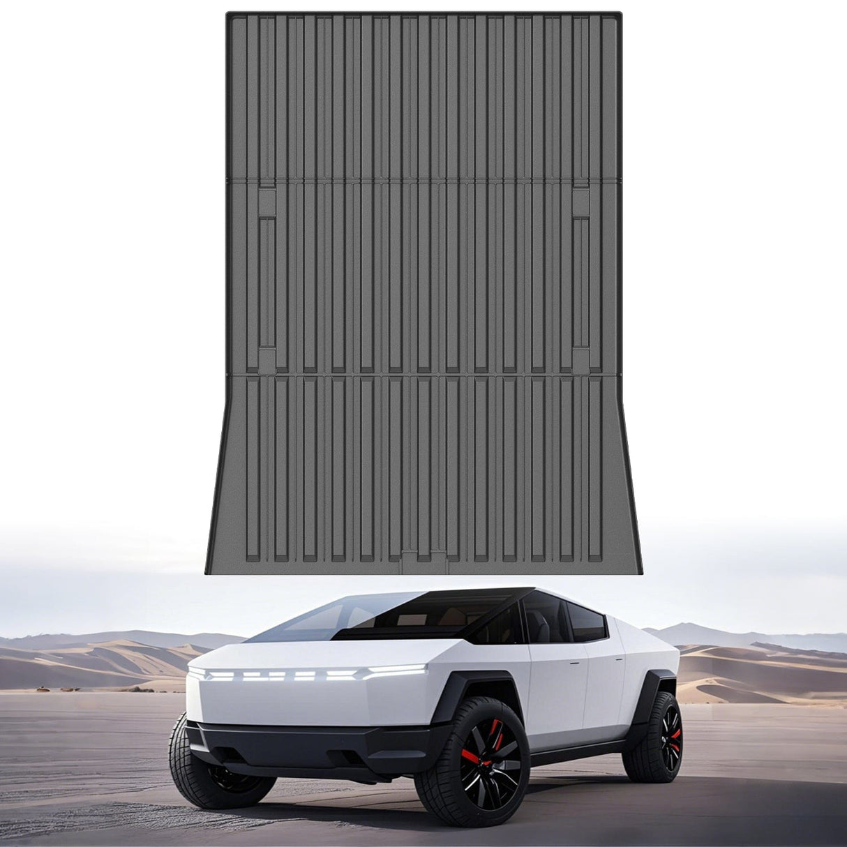 Nilight Truck Bed Mat for Tesla Sybertruck 2023 2024 2025 6FT, 3D Anti-Slip, Thick and Durable, All Weather Custom Fit TPE Trunk Bed Liner
