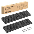 Nilight 2Inch Rise Curb Ramps, Heavy Duty Rubber Driveway Threshold Shed Ramp for Sidewalk Cars Lawn Mower Wheelchairs Motorcycles, 3300lbs Load Capacity