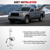 Power Window Regulator/Motor Rear Driver Side Compatible with Chevrolet Silverado/GMC Sierra 1500 2500 HD 3500 HD 2007 2008 2009 2010 2011 2012 2013,Rear Left,741-388