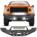Nilight Front Bumper Compatible for 2011 2012 2013 2014 2015 2016 Ford 3rd Gen F250 F350 F450 with Winch Plate Sensor Holes 3 LED Lights and D-rings