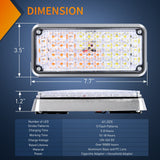 42LED Amber White Wireless Magnetic Strobe Lights Surface Mount Waterproof 5 Patterns (Pair) Nilight