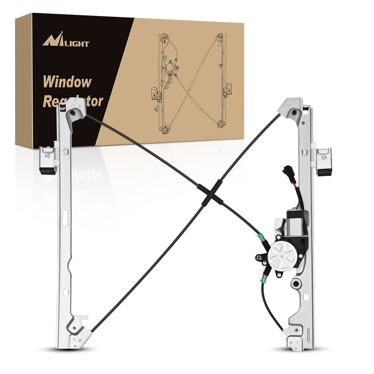Nilight 741-443 Power Window Regulator Front Passenger with Motor Compatible with Chevrolet Silverado 1500 2007-2013 Tahoe GMC Yukon Sierra 1500 2007 2008 2009 2010 2012 2013