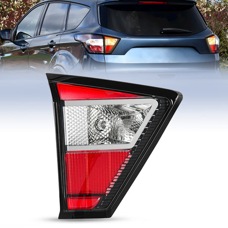 Nilight Taillight Assembly Compatible with 2017 2018 2019 Ford Escape Kuga Inner Rear Lamp Replacement OE Style LED and halogen bulbs Driver Side