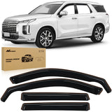 Rain Guards Vent Window Visors for Hyundai Palisade 2020 2021 2022 2023 2024 2025, in-Channel Rain Guards, Original Window Deflectors-4PCS