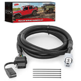 Wiring Harness Kit 4 Pin Trailer Wiring Harness Kit 56083 Custom for 2010 2011 2012 2013 2014 2015 2016 2017 2018 2019 2020 2021 2022 2023 RX350 RX450h RX350L RX350hL