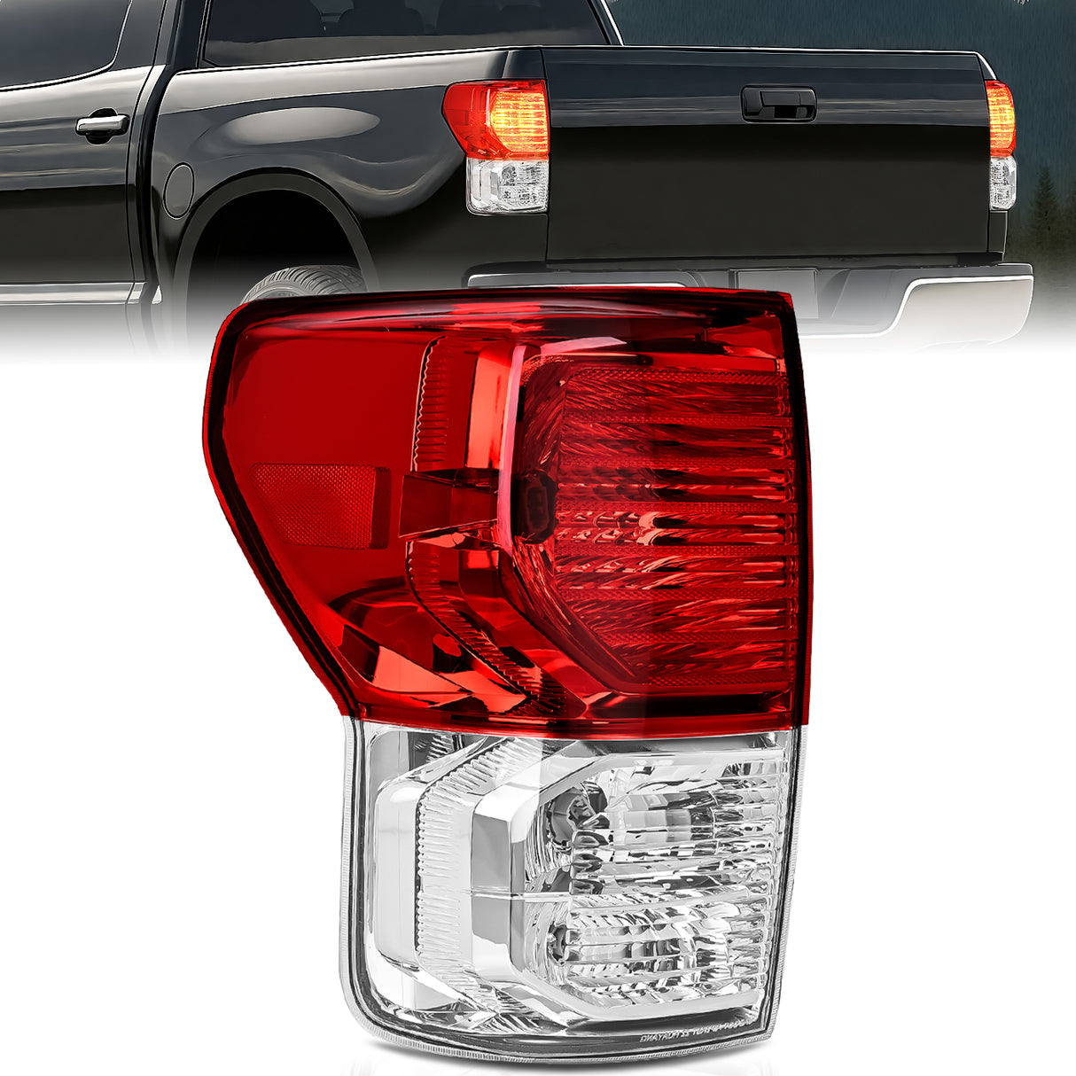Taillight Assembly Taillight Assembly Compatible with 2007 2008 2009 2010 2011 2012 2013 Toyota Tundra Rear Tail Light Lamp Replacement OE Style Left Driver Side