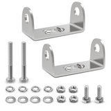Nilight 2PCS Stainless Steel Mounting Base Brackets Adjustable Mount Bracket Kits for Round and Square 4.5Inch 27W 42W LED Light Bar
