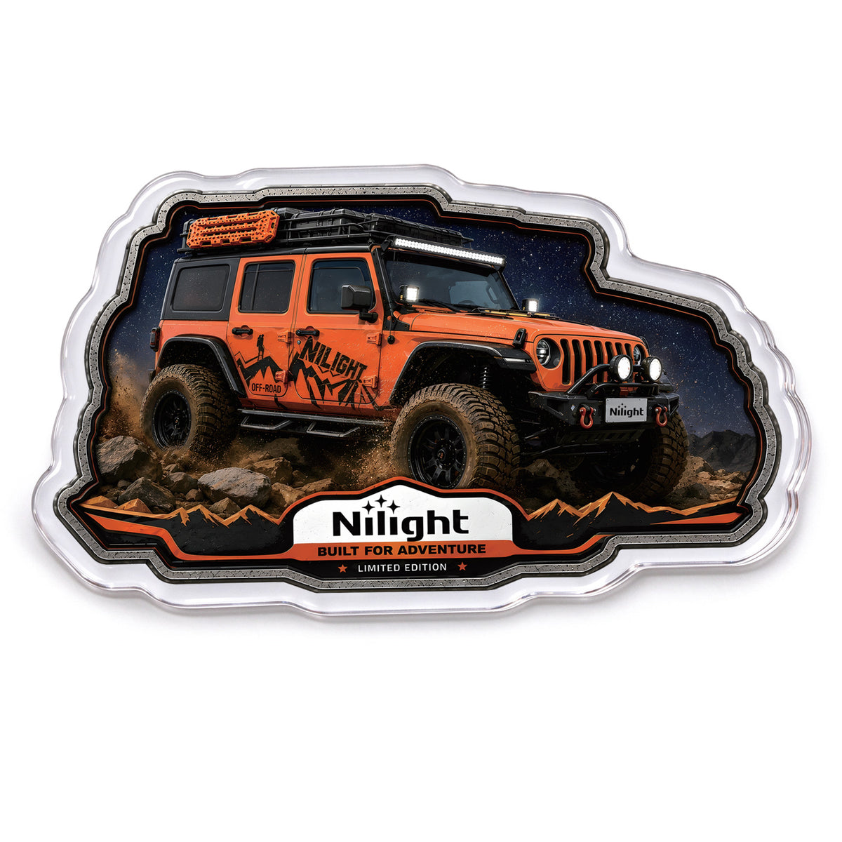 5.5mm Thick Off-Road Vehicle Fridge Magnet | Side Profile Design for Refrigerators & Toolboxes