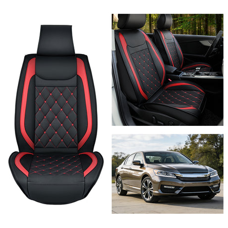 Vehicle Seat Belt Covers Kia Civic Corolla Hyundai Honda Camry CRV RAV4 Fusion Front Seat Covers Black-Red