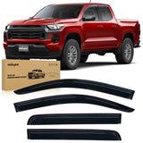 Nilight Window Visors for Chevrolet Colorado/GMC Canyon 2023 2024, Out-Channel Window Wind Deflectors Rain Guards -4PCS