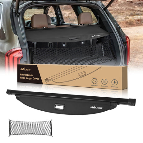Nilight 2020-2025 Kia Telluride Retractable Trunk Cargo Cover With Trunk Storage Net