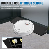 1.6Inch Rise Threshold Ramp for Doorways, 19.7Inch Wide Low Profile Rubber Smooth Access Door Ramp for Doorway, Curb, Home Steps, Bathroom