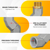 Fuel Hose Swivel 1 Inch NPT Fuel Hose Swivel, 360 Rotating Connector for Fuel Transfer Hose Nozzle Pump Diesel Gasoline Kerosene