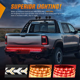 Led light Strip Truck Tailgate Light Strip 60Inch Arrow 540 LED with Red Running Brake Lights Amber Turn Signals Strobe Lights