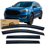 Window Visors for Ford Edge 2015 2016 2017 2018 2019 2020 2021 2022 2023 2024, Out-Channel Window Wind Deflectors Rain Guards -4PCS