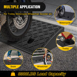 Nilight Plastic Curb Ramps, 4.2Inch Rise Portable Lightweight Heavy Duty Threshold Ramp for Driveway Lawn Mower Scooter Bike Motorcycle Wheelchair, 2 Pack