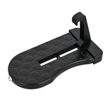 Nilight Car Door Step for Roof Access Universal Car Step Hook for Roof SUV Trucks Folding Aluminum Alloy Vehicle Door Latch Step Pedal With Glass Breaker Safety Hammer, Max Load 400lbs, 1 Pack Black