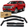 Nilight 4pcs Durable in Channel Rain Guards for Chevy Suburban 2021-2025