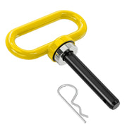 5/8 Inch Diameter Heavy Duty Ultra Strong Neodymium Magnet Trailer Hitch Pin Yellow for Lawn Mower, Tractor, Towing Cargo, ATV Trailer