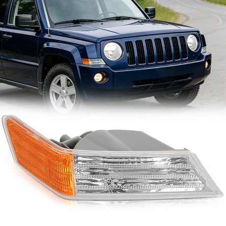 Motor Vehicle Lighting 2007-2017 Jeep Patriot Front Turn Signals Light Clear Amber Passenger Side