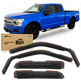 4pcs Rain Guards for Ford F150 Raptor 2015 2016 2017 2018 2019 2020 Super Cab, F250 F350 F450 F550 Super Duty 2017 2017 2019 2020 2021 2022 2023 Super Cab