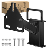 Trailer Hitch Spare Tire Carrier Mount Stake Pocket Boat 3-Nuts Trailer Bracket Utility Trailer Accessories Fits 4 & 5 & 6 Lugs Trailer Wheels on 4Inch 4.5Inch 4.75Inch 5Inch 5.5Inch and 6Inch Bolt Patterns 150 Lbs