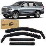 Nilight in-Channel Rain Guards for GMC Yukon 2021 2022 2023 2024, Vent Window Visors, Original Window Deflectors-4PCS