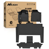 Nilight Floor Mats for Dodge Grand Caravan 7 Seats 2011-2021/2008-2016 Town & Country (Stow'n Go Only) All Weather Custom Fit Heavy Duty Floor Liners