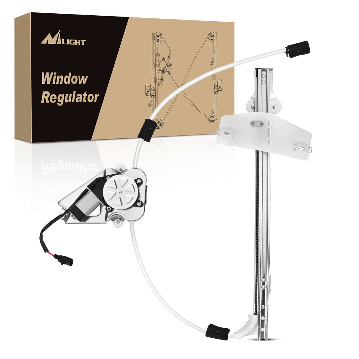 Nilight 741-527 Power Window Regulator/Motor Front Passenger Side Compatible with Jeep Liberty KJ 2002 2003 2004 2005 2006,Front Right Side
