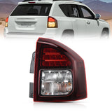 Nilight Taillight Assembly Compatible with 2014 2015 2016 2017 Jeep Compass Tail Light OE Style Rear Lamp Replacement Passenger Side w/Bulbs