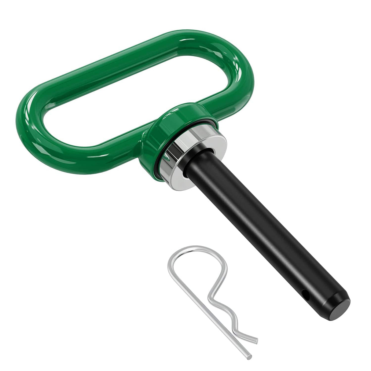 Tow Hooks & Truck Tie Downs & Anchors 1/2 Inch Diameter Heavy Duty Ultra Strong Neodymium Magnet Trailer Hitch Pin Green for Lawn Mower, Tractor, Towing Cargo, ATV Trailer