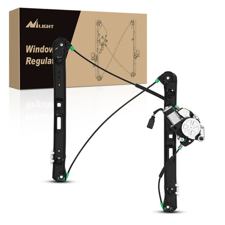 Nilight 741-484 Power Window Regulator/Motor Front Driver Side Compatible with BMW E46 325i 328i 330i 1999 2000 2001 2002 2003 2004 2005 Sedan