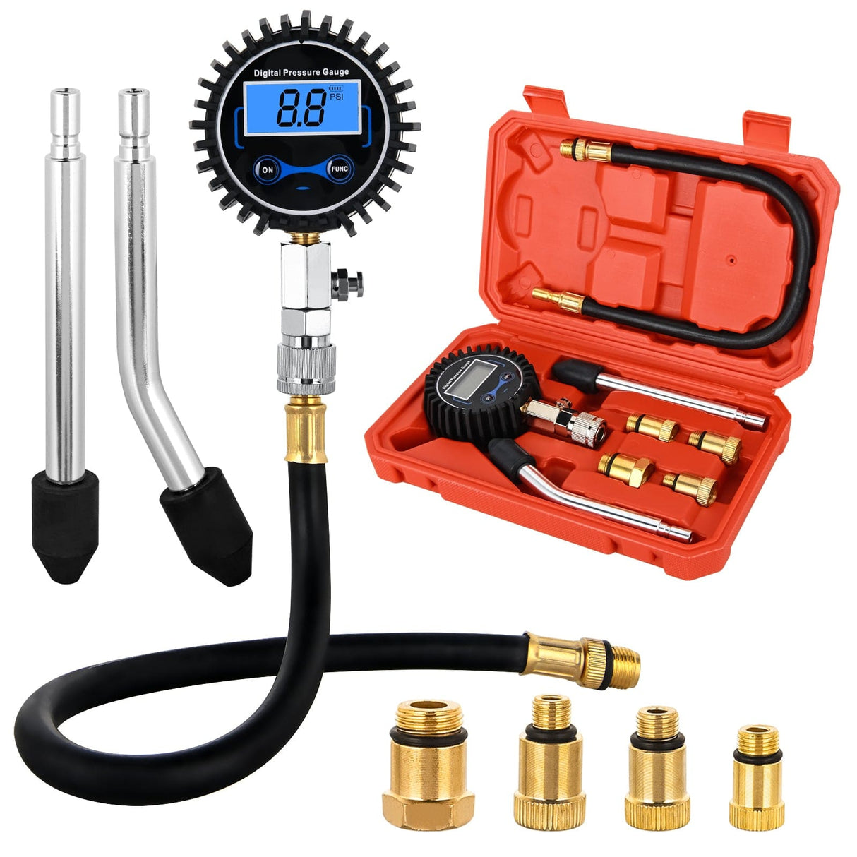 8pcs Digital Compression Tester Kit Nilight