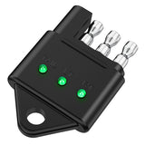 Nilight 4 Way Flat Trailer Wiring Circuit Tester Male End Wire 4 Pin Test with Bright Light Indicator for Turn Signal Brake Tail Lights Trouble Shooting