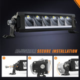 Nilight LED Light Bar with Amber DRL 2 PCS 30 W 9 Inch Single Row Slim 3365 LM Anti-Glare Spot Beam IP68 Offroad Driving Lights w/ 16AWG DT Wiring Kit for Pickup Truck SUV ATV UTV Boat 4x4 Jeep