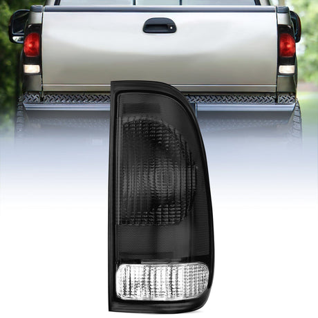 Taillight Assembly 1997 1998 1999 2000 2001 2002 2003 Ford F150 1997 1998 1999 Light Duty 1999 2000 2001 2002 2003 2004 2005 2006 2007 Ford Super Duty Taillight Assembly Smoke Housing Rear Lamp Replacement OE Style Passenger Side