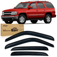 Nilight Window Rain Guards for Chevy Tahoe/GMC Yukon 2000 2001 2002 2003 2004 2005 2006, Out-Channel Window Visors Vent Wind Deflectors-4PCS