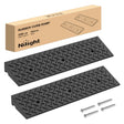 Nilight 3.6Inch Rise Curb Ramps, Heavy Duty Rubber Driveway Threshold Shed Ramp for Sidewalk Cars Lawn Mower Wheelchairs Motorcycles, 3300lbs Load Capacity