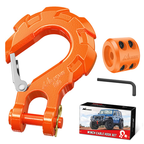 winch hook 3/8 inch Grade 70 Winch Hook Orange