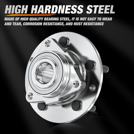 Motor Vehicle Parts Front Wheel Bearing Hubs for Dodge Ram 1500 2012 2013 2014 2015 2017 2018 Classic 2019, Wheel Bearing and Hubs Assembly Set Replacement with 5-Lug and ABS, OEM 515151