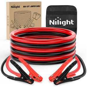8 Gauge 12 FT Heavy Duty Jumper Cable