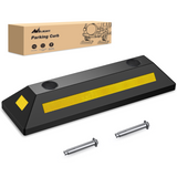 Nilight Parking Curb - Heavy Duty Rubber Garage Driveway Car Wheel Stopper Parking Aid Block Gadgets, 1-Pack