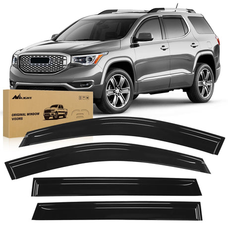 Nilight 4pcs Rain Guards For GMC Terrain 2010 2011 2012 2013 2014 2015 2016 2017