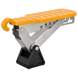 Mounting Accessory Car Door Step Universal Aluminum Latch Step for Car Roof Access Portable Folding Car Door Latch Hook Step Multi-Adjustable Both Feet Stand Pedal Max Load 500 Lbs for Truck Suv Vehicles, Yellow