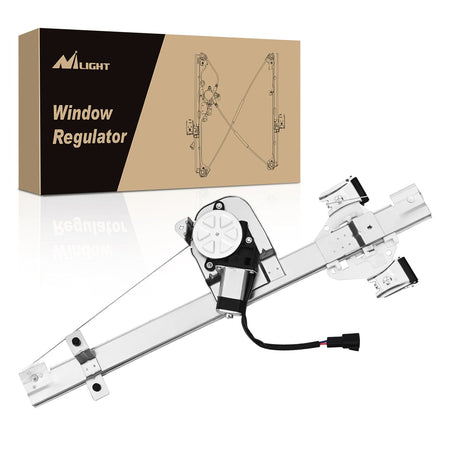 Nilight Power Window Regulator/Motor Rear Driver Side Compatible with Chevrolet Silverado/GMC Sierra 1500 2500 HD 3500 HD 2007 2008 2009 2010 2011 2012 2013,Rear Left,741-388