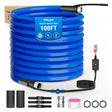 Nilight 100FT Heated Water Hose RV 5/8inch Inside Diameter -45°F Freeze Protaction Antifreeze Garden Drinking Hoses with Saving Thermostat and Smart Heat System for Winter Camper Supply Accessories