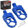 Nilight Motorcycle Foot Pegs Dirt Bike Footpegs Fit for Harley Dyna 1993-2017 Fatboy 1990-2017 Iron 883 2009-2017 Sportster 883 360° Rotating CNC Foot Pegs Heavy Duty Aluminum Alloy Peg Pedal, Blue