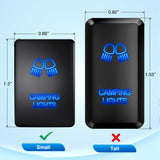 Nilight Camping Lights Push Button Switch 12V ON Off Switches with Connector Wire Kit 1.28Inch x 0.87Inch Replacement for Toyota Sequoia Highlander Tacoma Tundra 4Runner RAVR Yaris