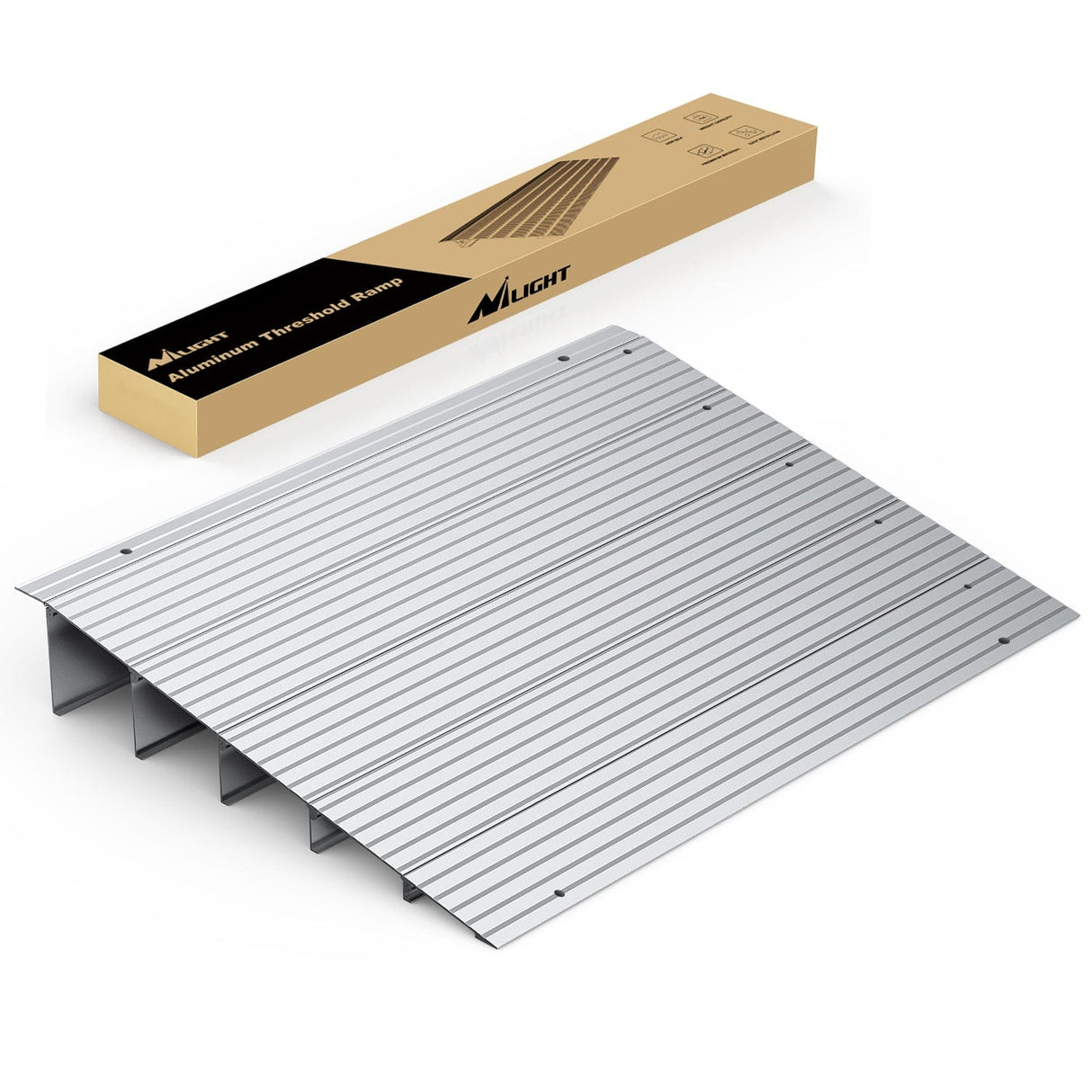 Door Threshold Ramp 5inch Rise Portable Aluminum